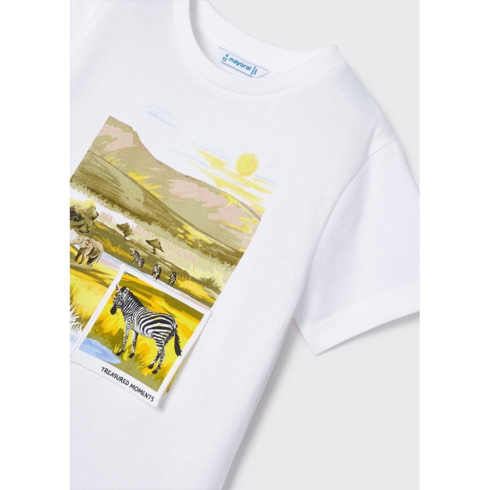 Mayoral Yazlık Erkek Kısa Kol T-shirt Beyaz
