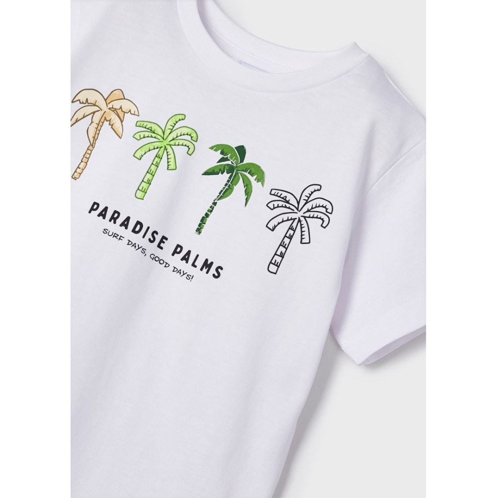 Mayoral Yazlık Erkek Kısa Kol T-shirt Beyaz