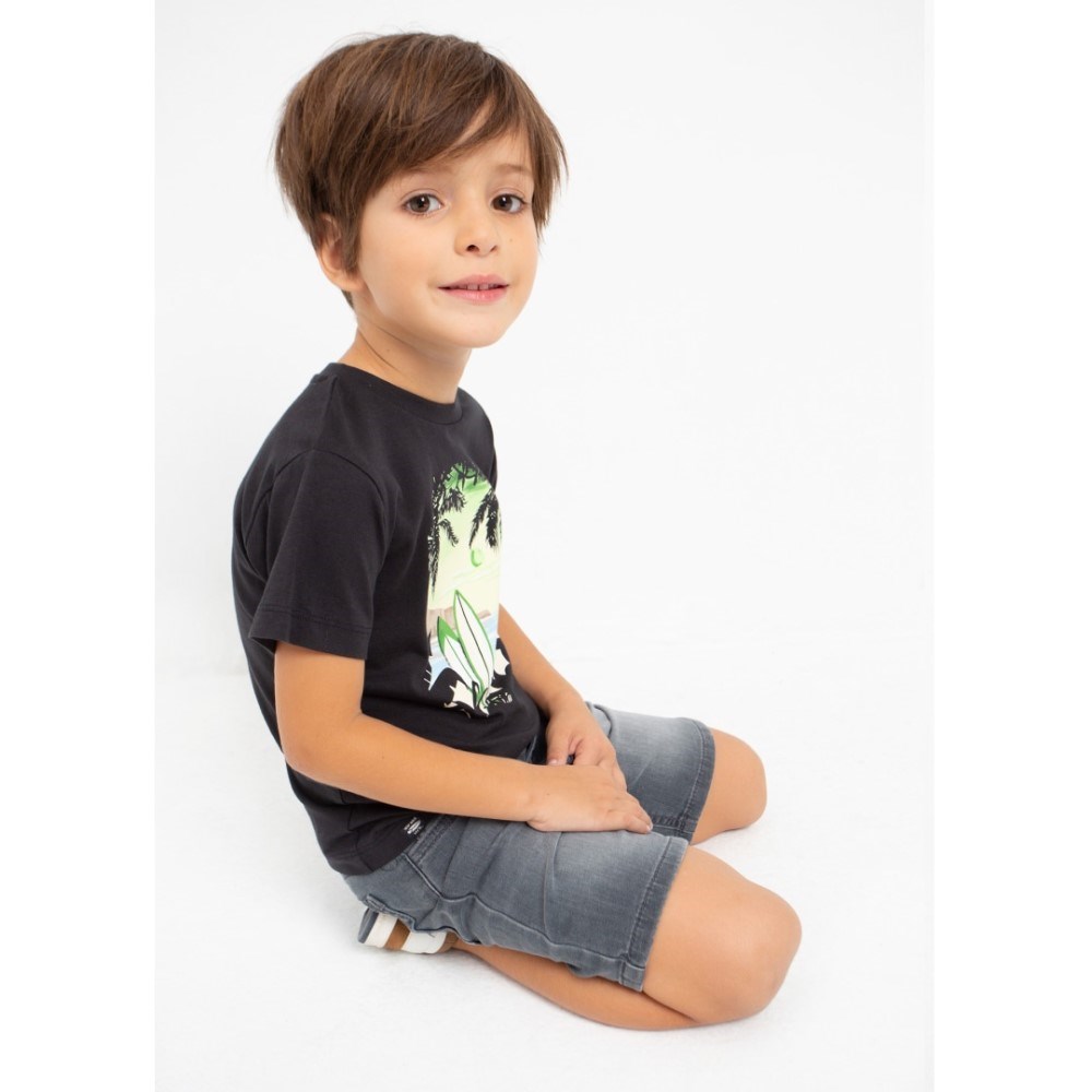 Mayoral Yazlık Erkek Kısa Kol T-shirt Siyah