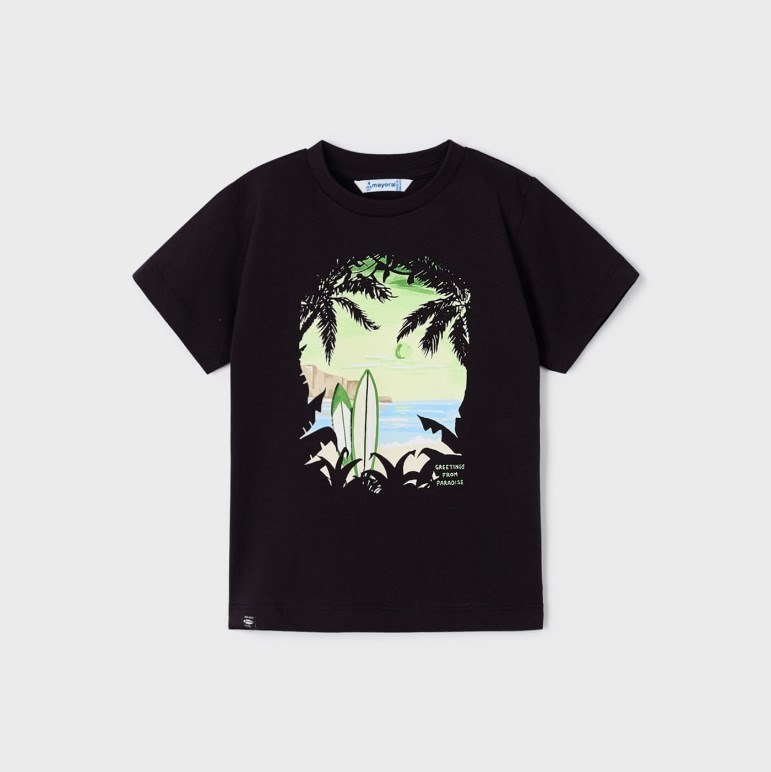 Mayoral Yazlık Erkek Kısa Kol T-shirt Siyah