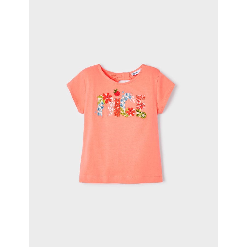 Mayoral Yazlık Kız Kısa Kol T-shirt Pembe