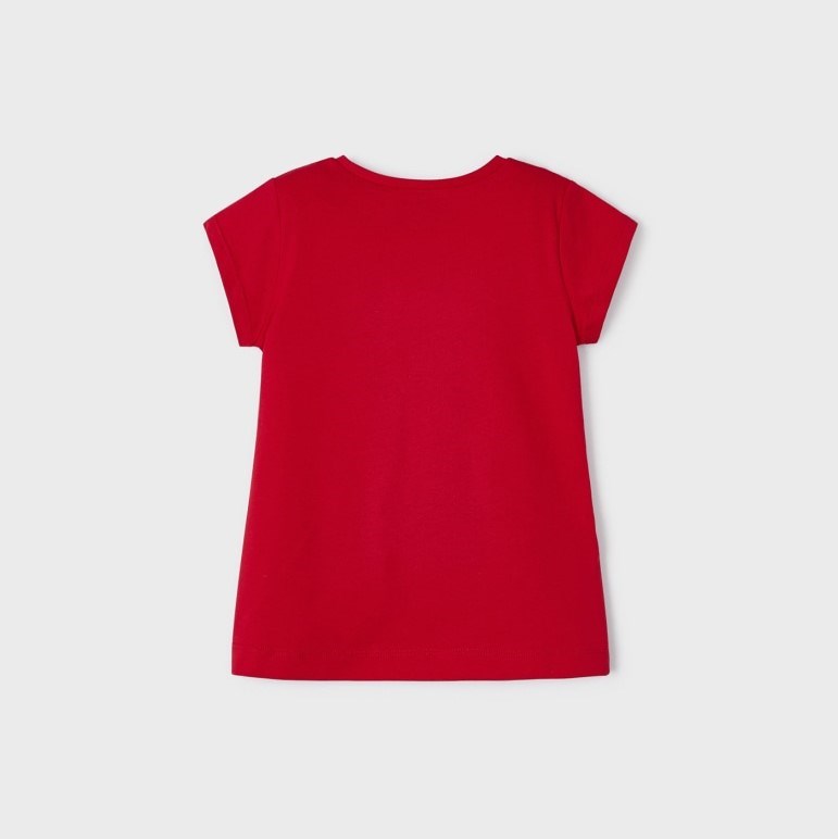 Mayoral Yazlık Kız Kısa Kol T-shirt Kırmızı
