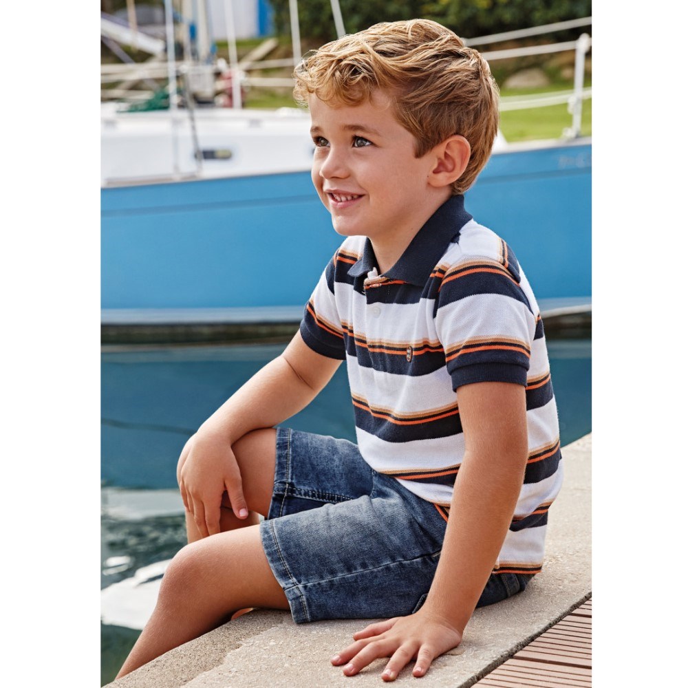 Mayoral Yazlık Erkek Polo T-shirt Koyu Mavi