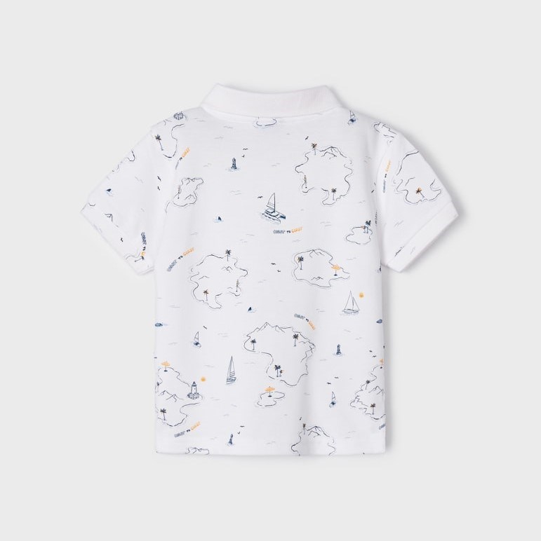 Mayoral Yazlık Erkek Polo T-shirt Beyaz