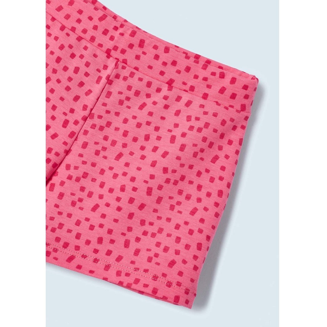 Mayoral Yazlık Kız T-shirt Şort 2'li Set Pembe