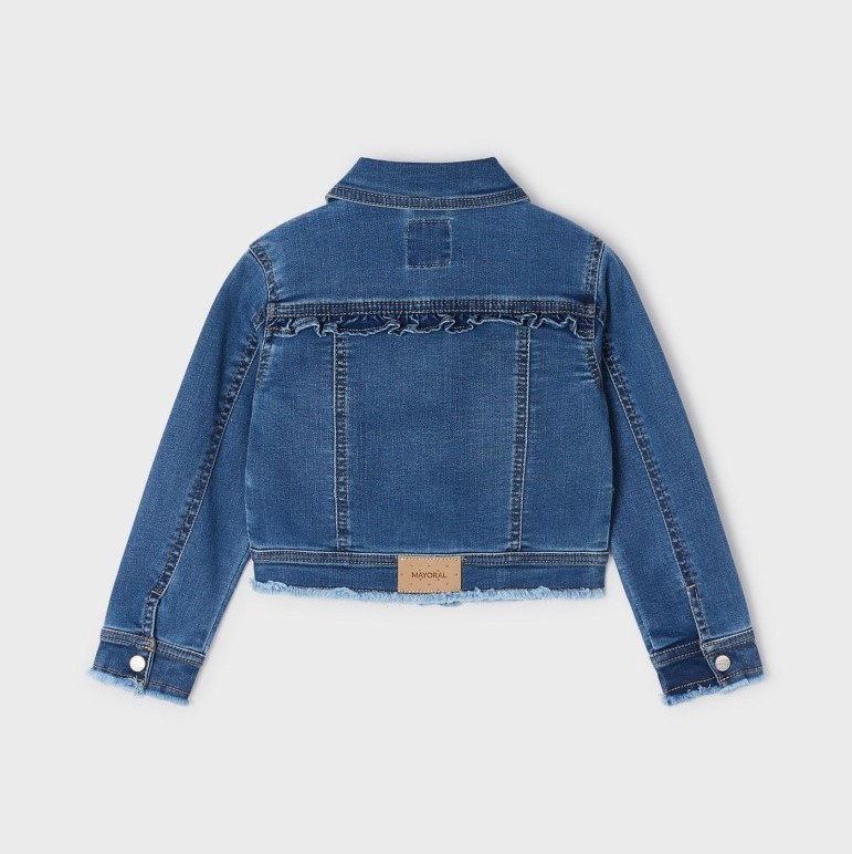 Mayoral Yazlık Kız Denim Ceket Mavi