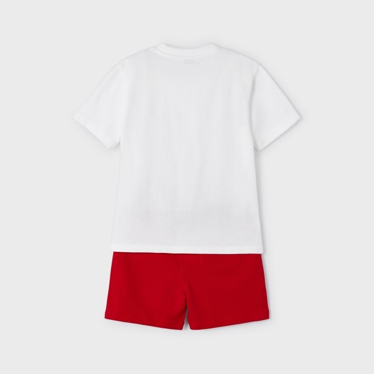 Mayoral Yazlık Erkek T-shirt Şort 2'li Set Krem
