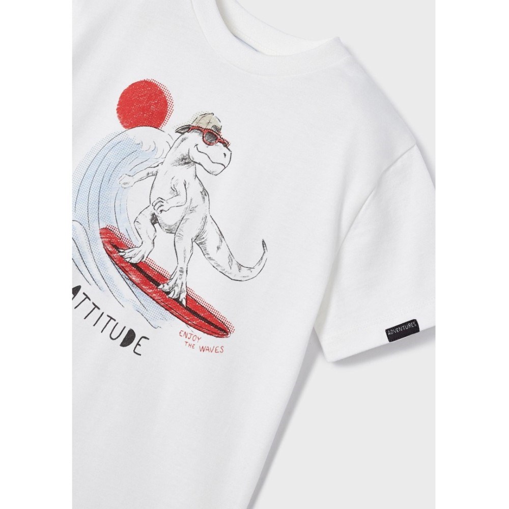 Mayoral Yazlık Erkek T-shirt Şort 2'li Set Krem