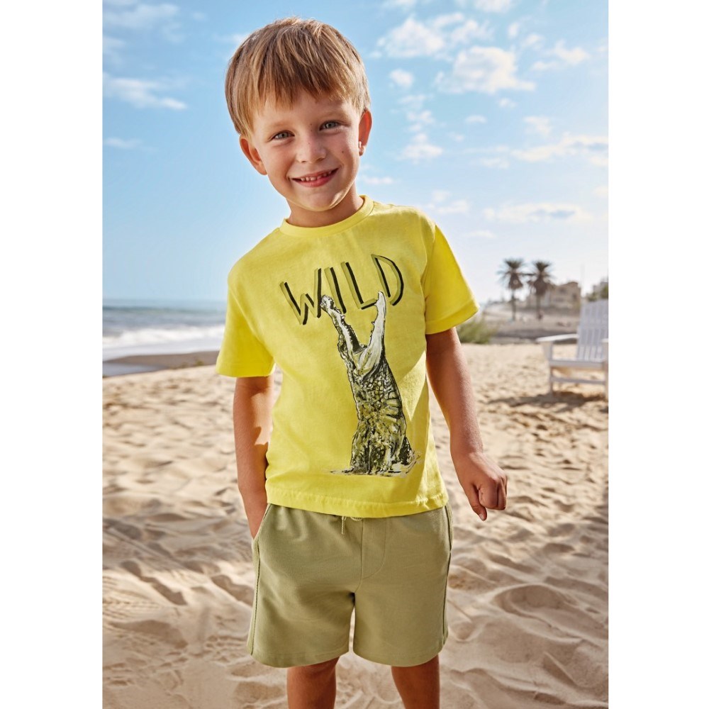 Mayoral Yazlık Erkek T-shirt Şort 2'li Set Yeşil