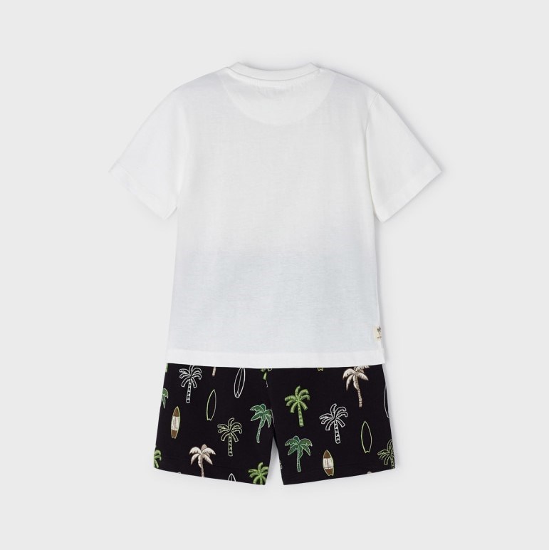 Mayoral Yazlık Erkek T-shirt Şort 2'li Set Siyah