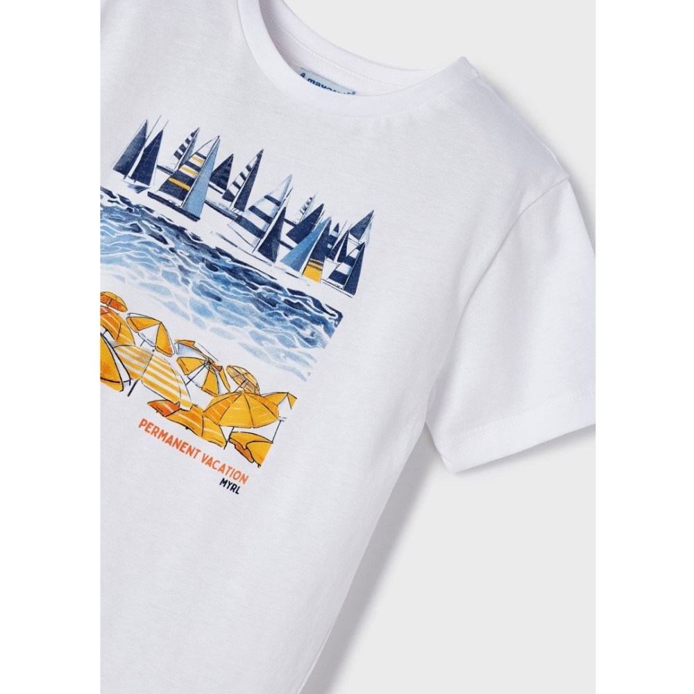 Mayoral Yazlık Erkek T-shirt Şort 2'li Set Turuncu