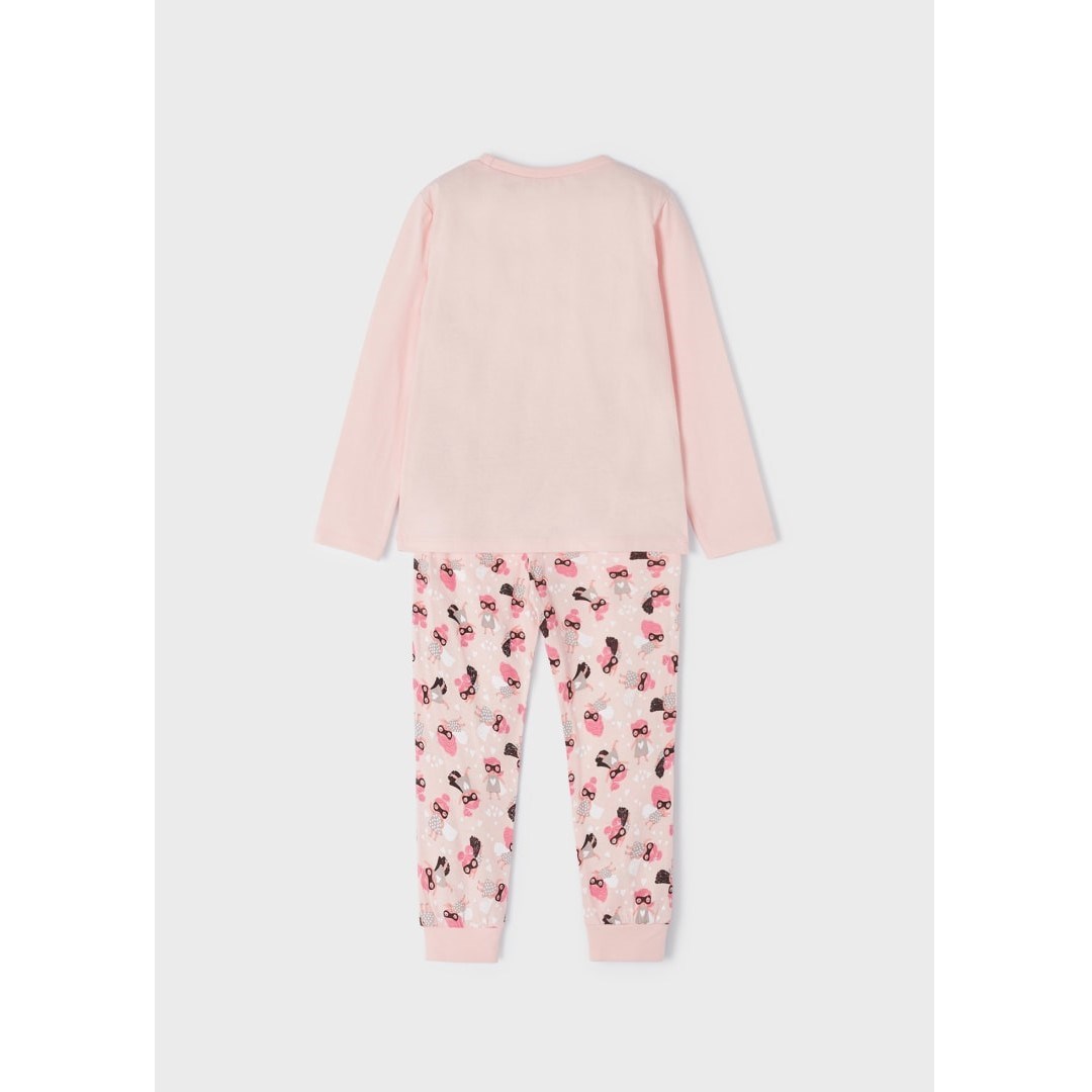 Mayoral Yazlık Kız Uzun Pijama Takım Pembe