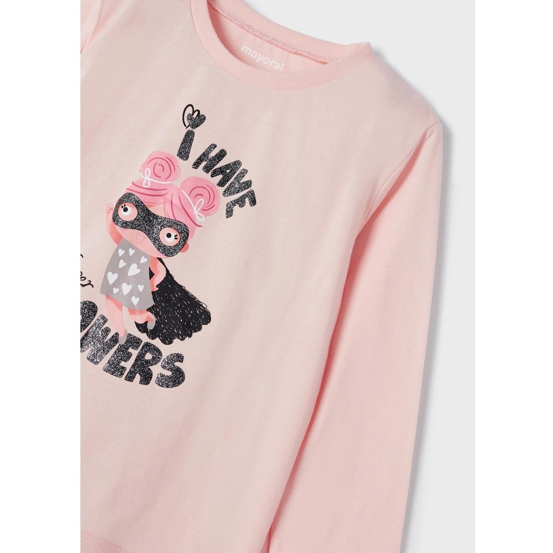 Mayoral Yazlık Kız Uzun Pijama Takım Pembe