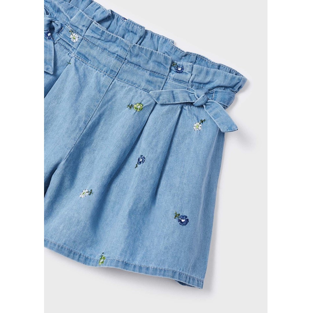 Mayoral Yazlık Kız Denim Şort Mavi