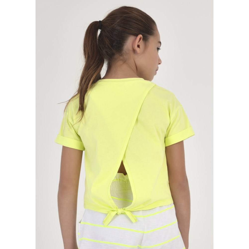 Mayoral Yazlık Kız Kısa Kol T-shirt Sarı