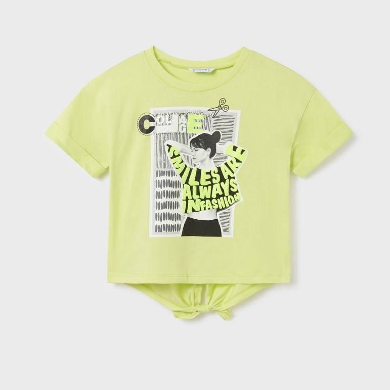 Mayoral Yazlık Kız Kısa Kol T-shirt Sarı