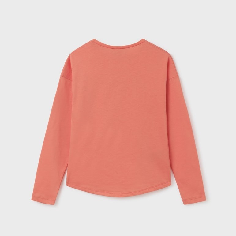 Mayoral Yazlık Kız Uzun Kol T-shirt Pembe