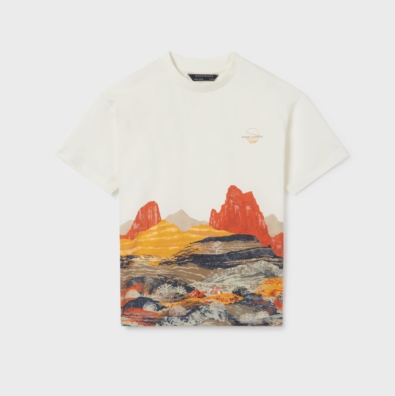 Mayoral Yazlık Erkek Kısa Kol T-shirt Krem