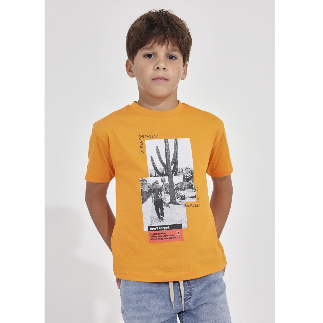Mayoral Yazlık Erkek Kısa Kol T-shirt Turuncu