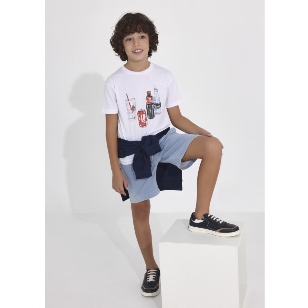 Mayoral Yazlık Erkek Kısa Kol T-shirt Beyaz