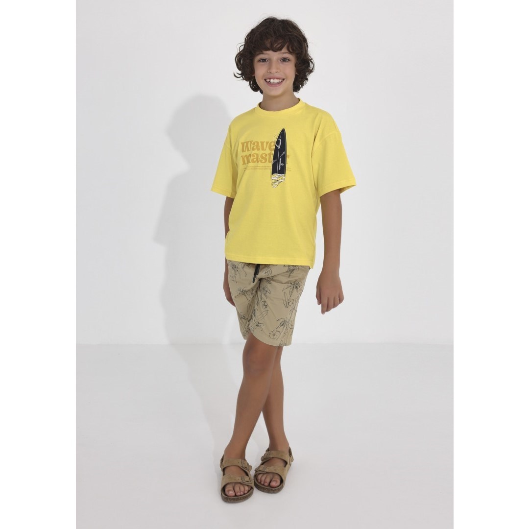 Mayoral Yazlık Erkek Kısa Kol T-shirt Sarı
