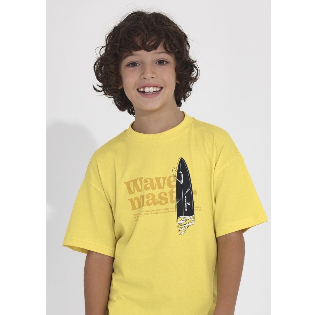 Mayoral Yazlık Erkek Kısa Kol T-shirt Sarı