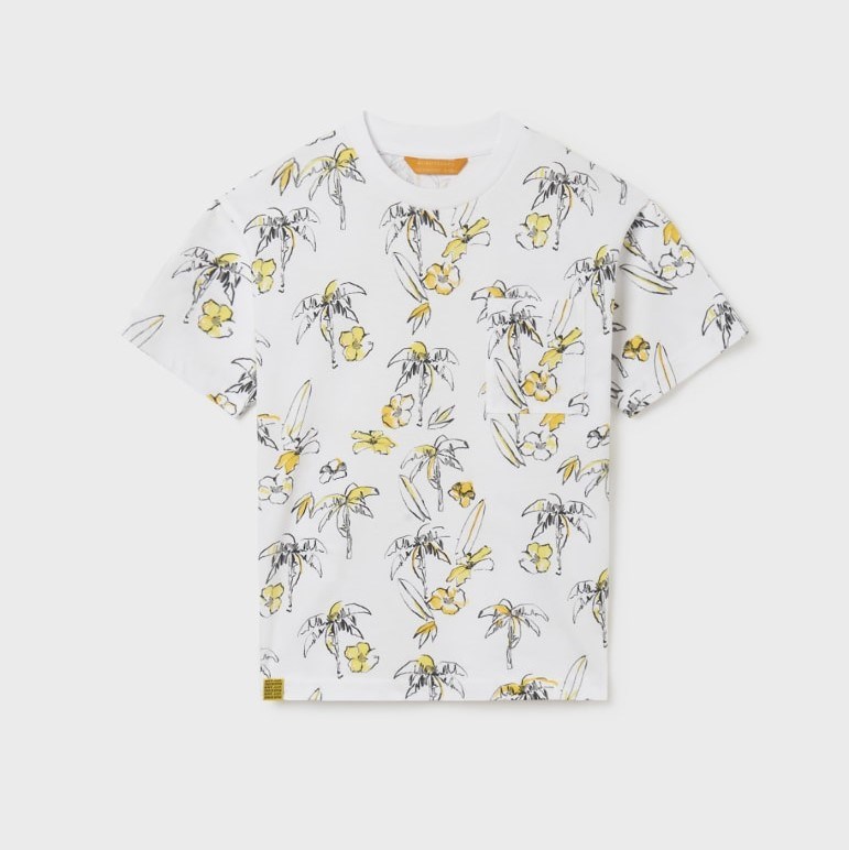Mayoral Yazlık Erkek Kısa Kol T-shirt Beyaz
