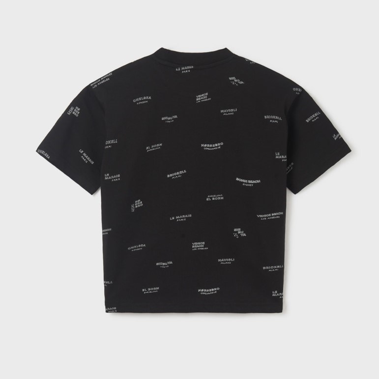 Mayoral Yazlık Erkek Kısa Kol T-shirt Siyah