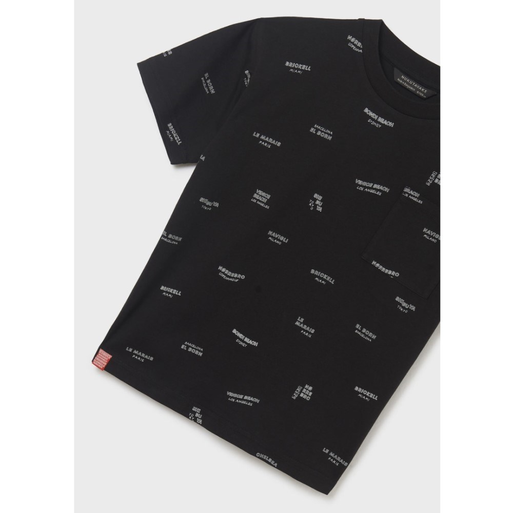 Mayoral Yazlık Erkek Kısa Kol T-shirt Siyah