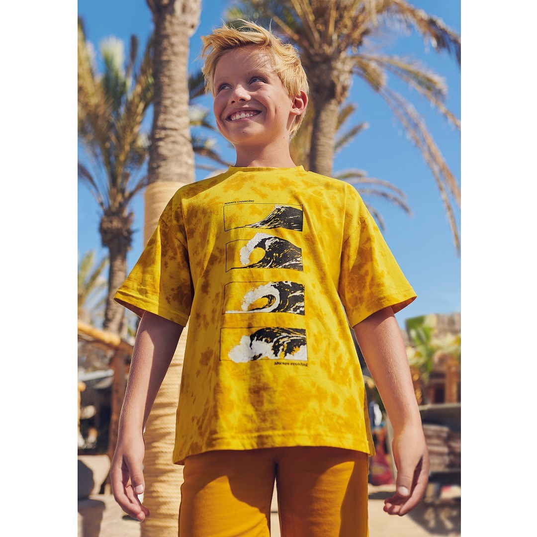 Mayoral Yazlık Erkek Kısa Kol T-shirt Sarı