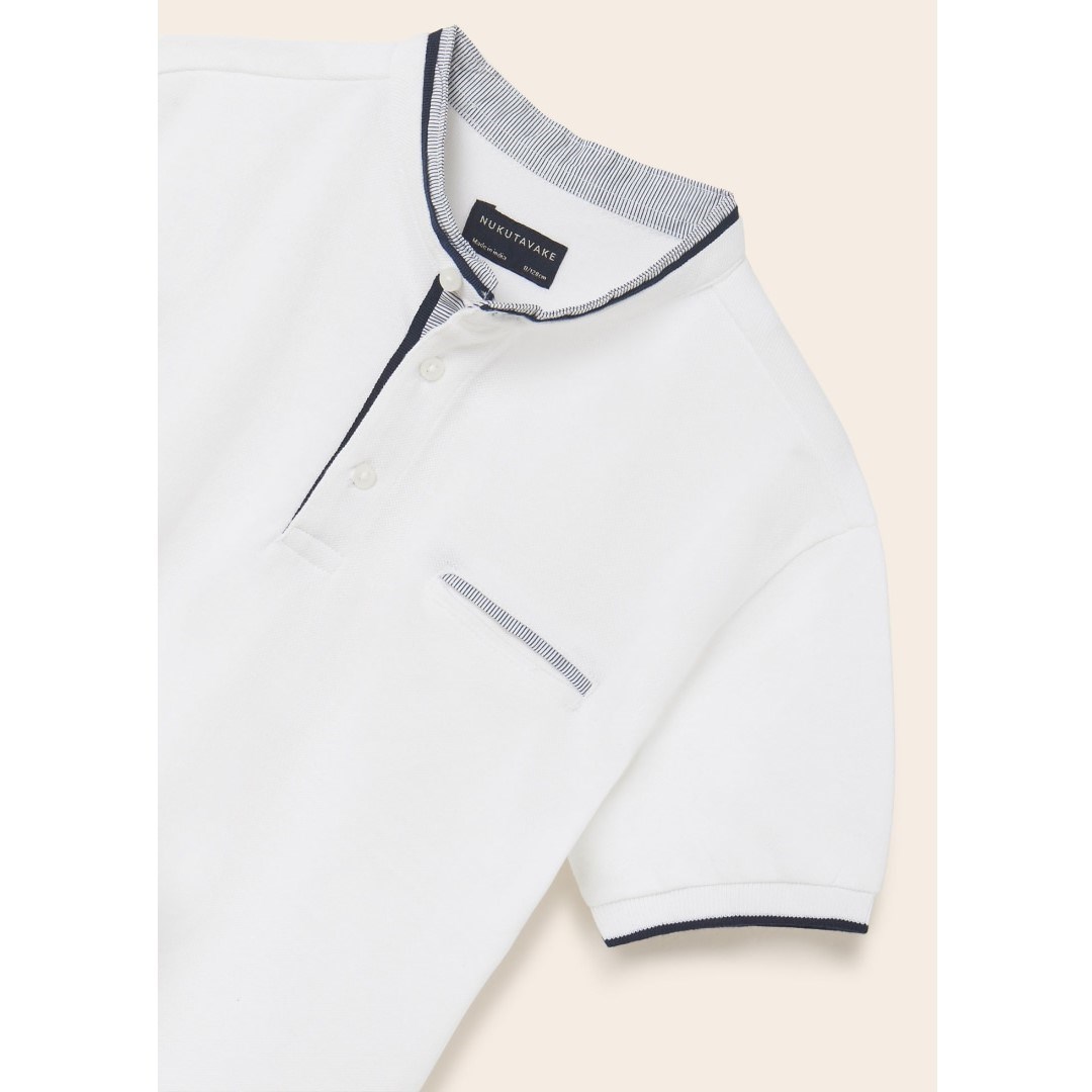 Mayoral Yazlık Erkek Kısa Kol Polo T-shirt Beyaz