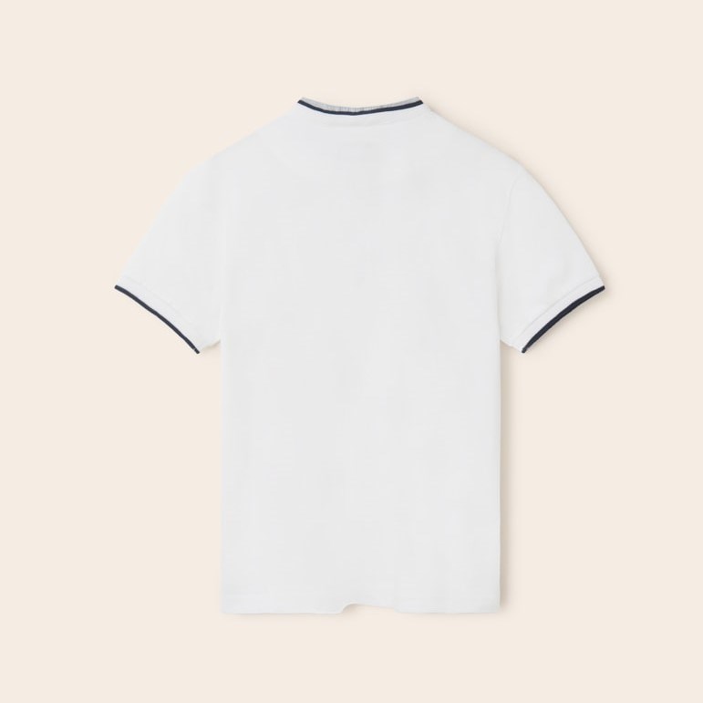 Mayoral Yazlık Erkek Kısa Kol Polo T-shirt Beyaz