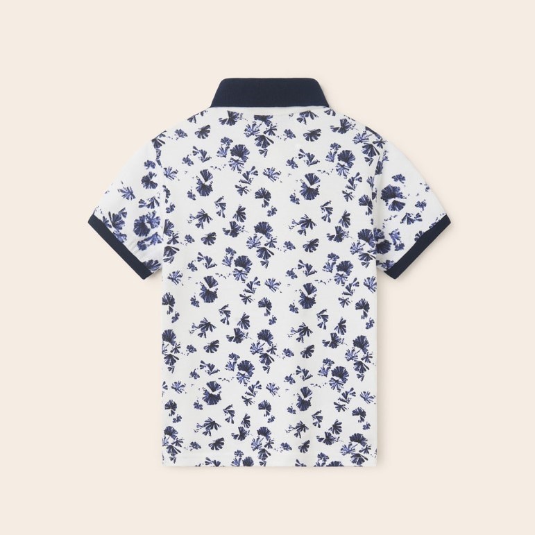 Mayoral Yazlık Erkek Kısa Kol Polo T-shirt Beyaz
