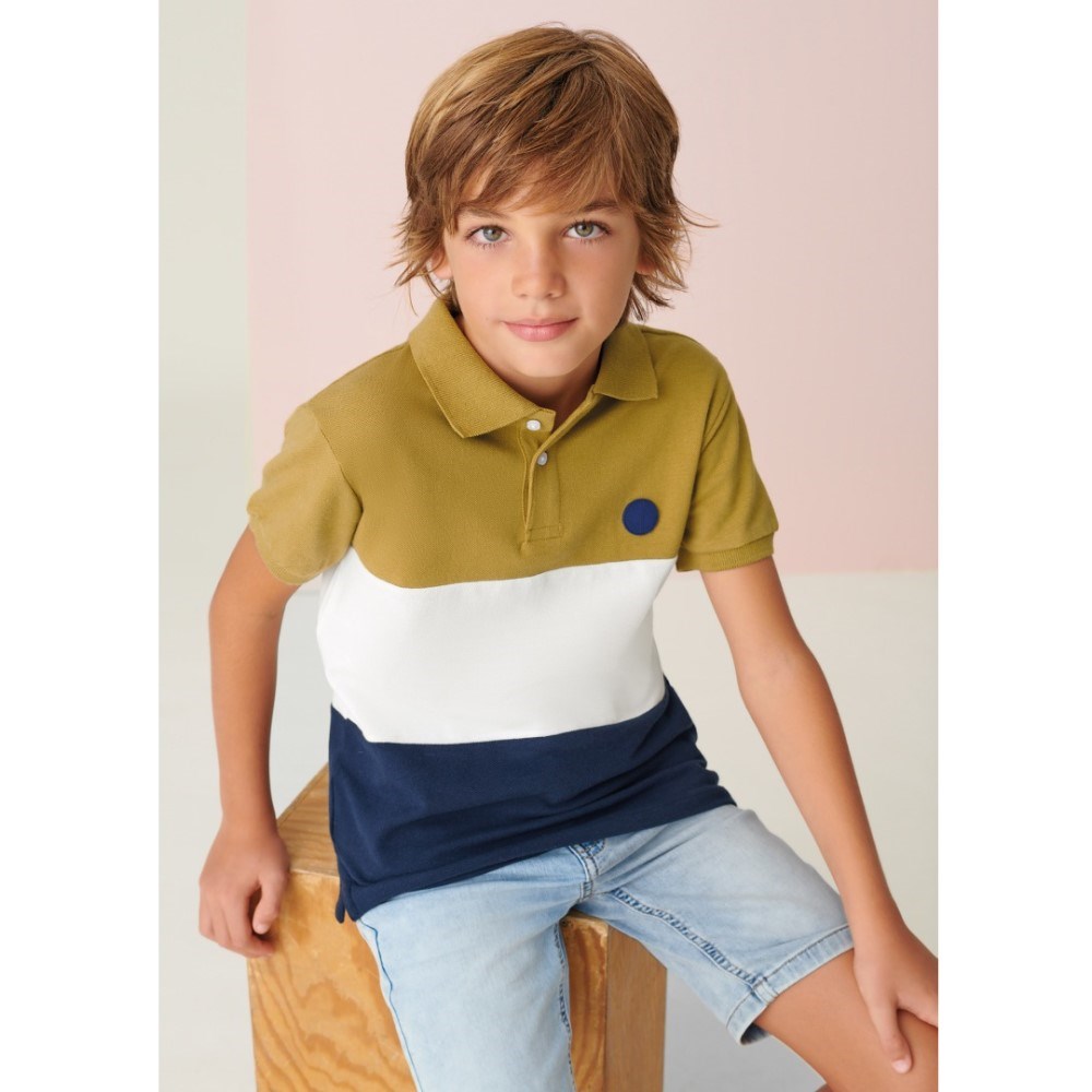 Mayoral Yazlık Erkek Kısa Kol Polo T-shirt Yeşil