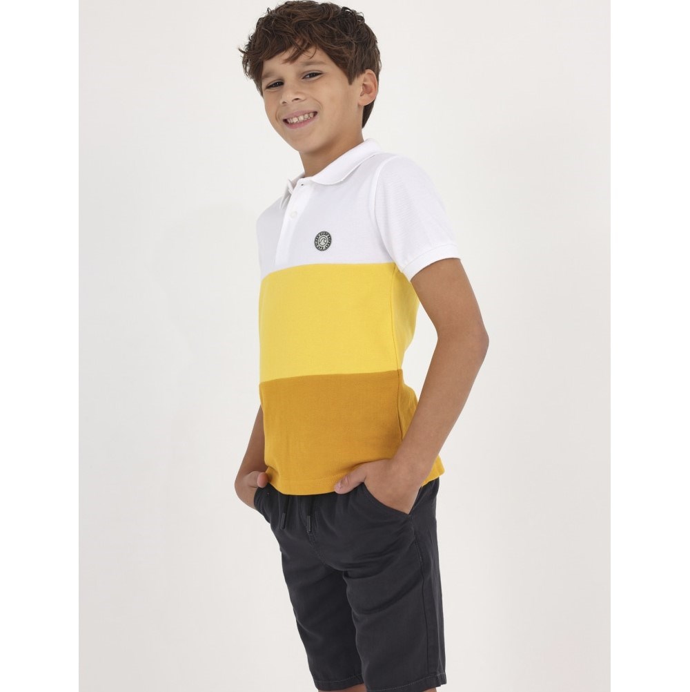Mayoral Yazlık Erkek Kısa Kol Polo T-shirt Sarı