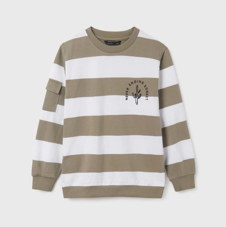 Mayoral Yazlık Erkek Uzun Kol T-shirt Gri