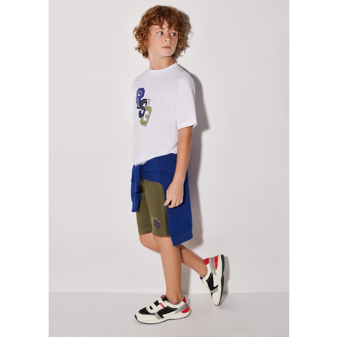 Mayoral Yazlık Erkek T-shirt Şort 3'lü Set Yeşil