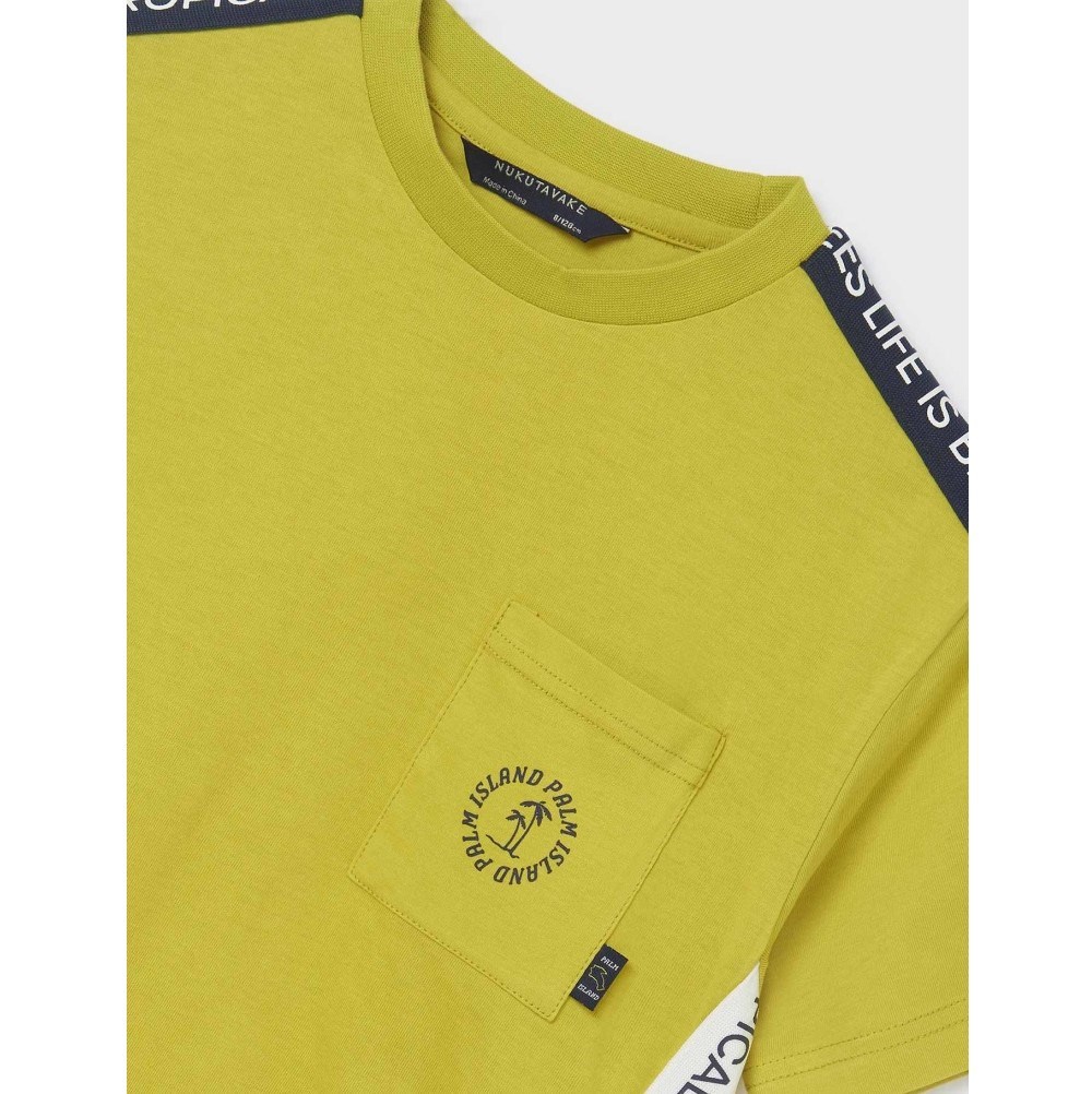 Mayoral Yazlık Erkek Kısa Kol T-shirt Şort 2'li Set Sarı