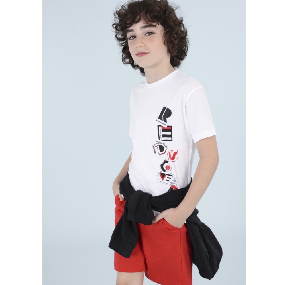 Mayoral Yazlık Erkek T-shirt Şort 2'li Set Kırmızı