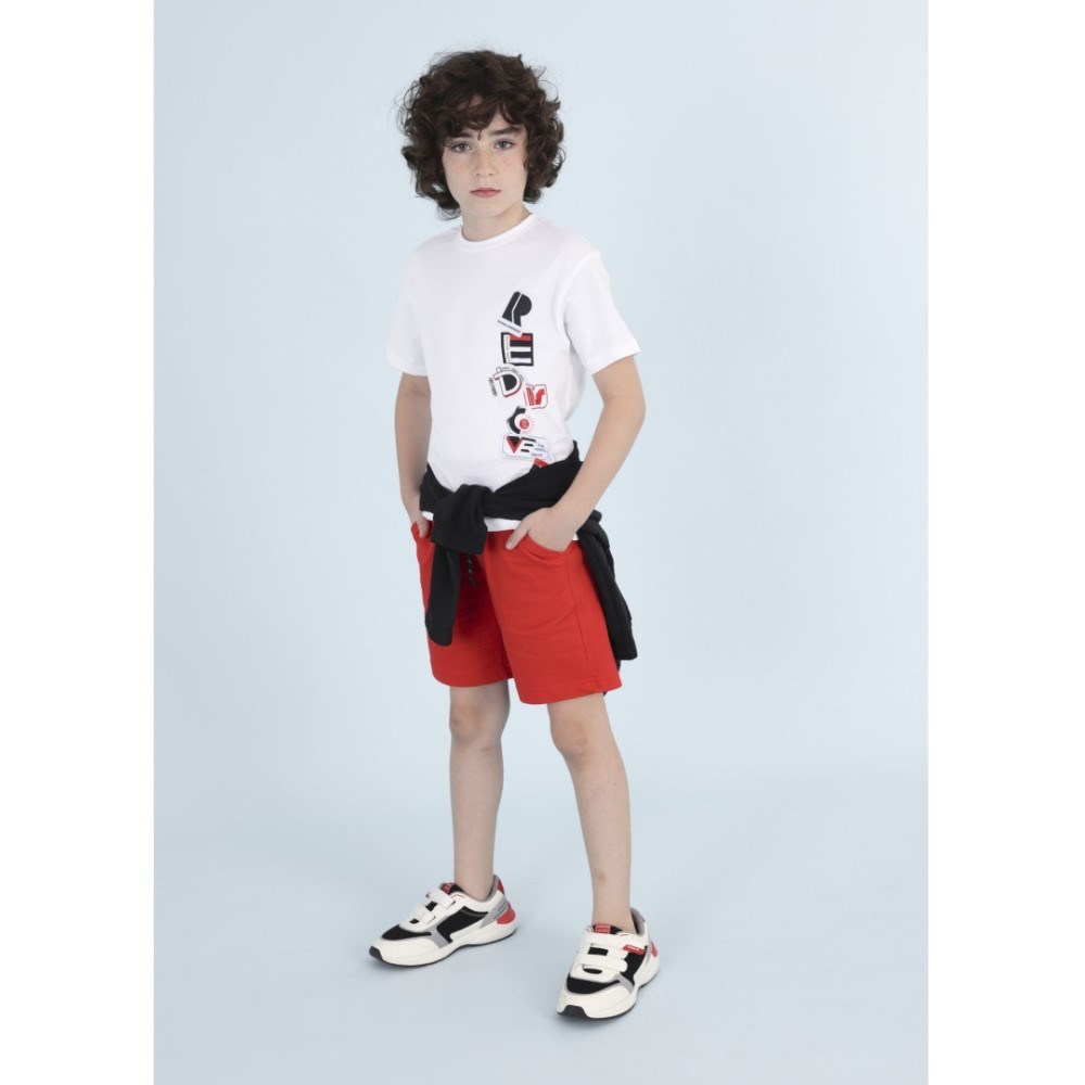 Mayoral Yazlık Erkek T-shirt Şort 2'li Set Kırmızı
