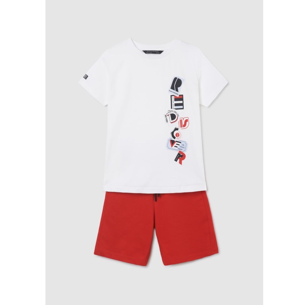 Mayoral Yazlık Erkek T-shirt Şort 2'li Set Kırmızı
