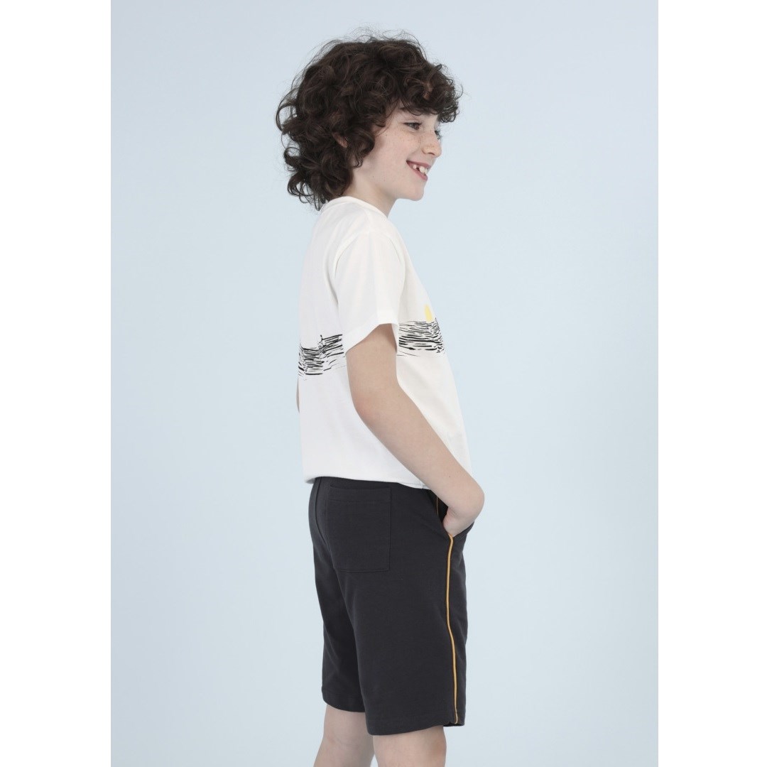 Mayoral Yazlık Erkek Kısa Kol T-shirt Şort 2'li Set Siyah