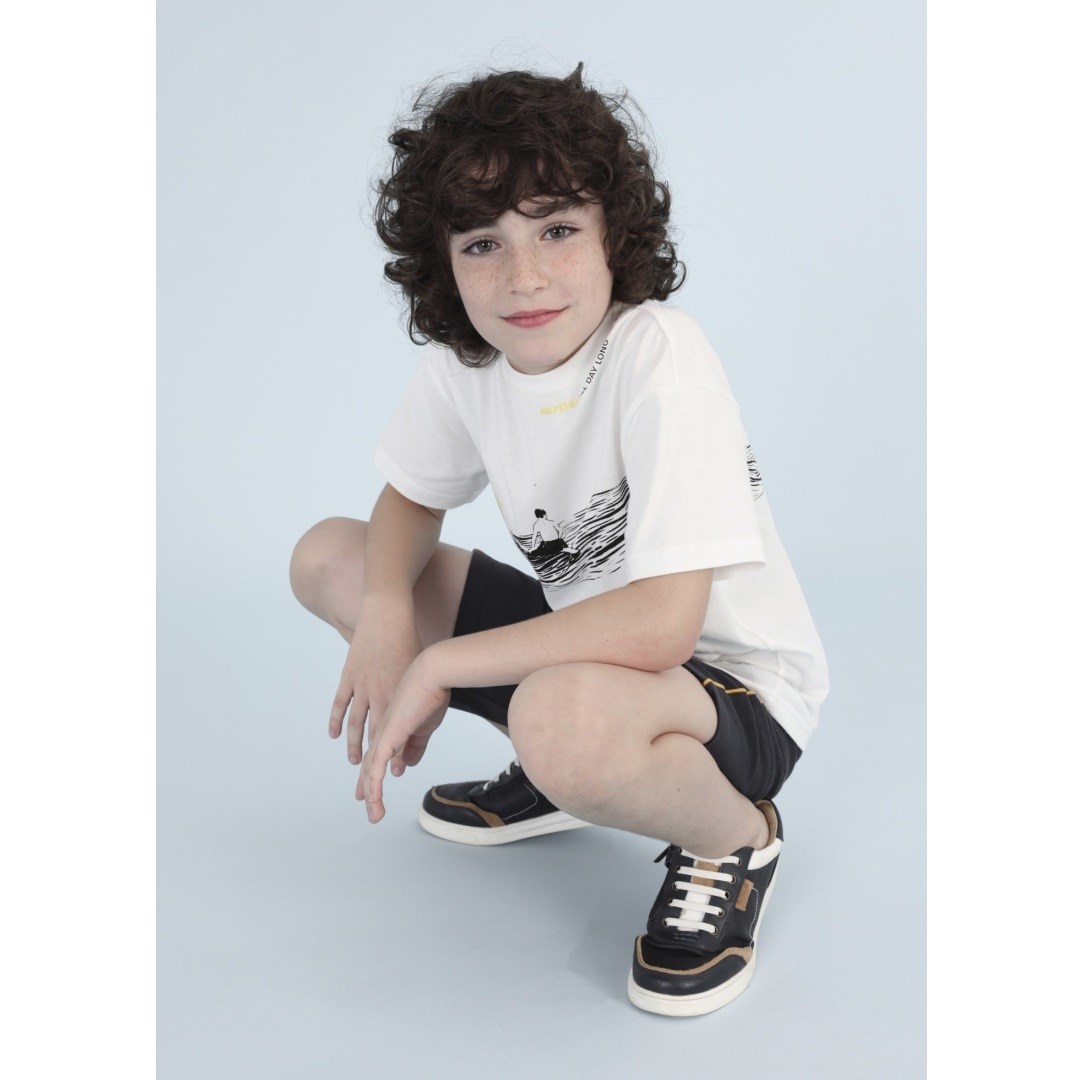 Mayoral Yazlık Erkek Kısa Kol T-shirt Şort 2'li Set Siyah