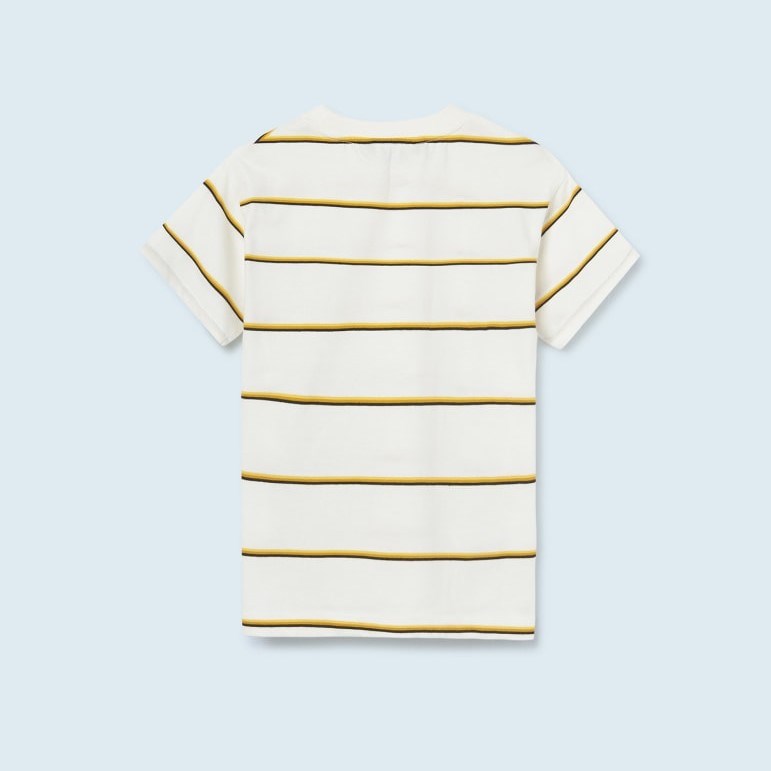 Mayoral Yazlık Erkek Kısa Kol T-shirt Şort 3'lü Set Sarı