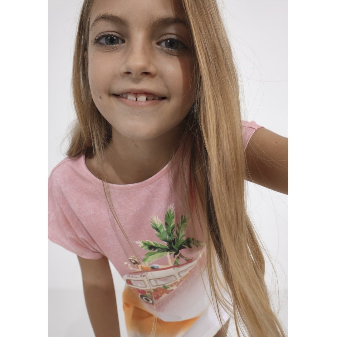 Mayoral Yazlık Kız Elbise Pembe