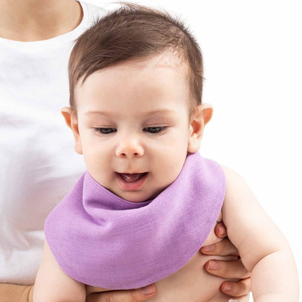 Zuppers Müslin Bebek Fular Önlük Mor