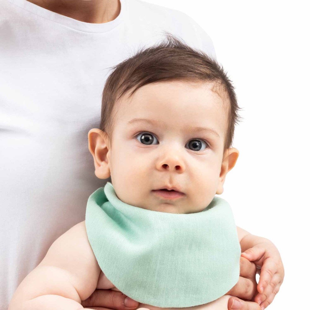 Zuppers Müslin Bebek Fular Önlük Yeşil