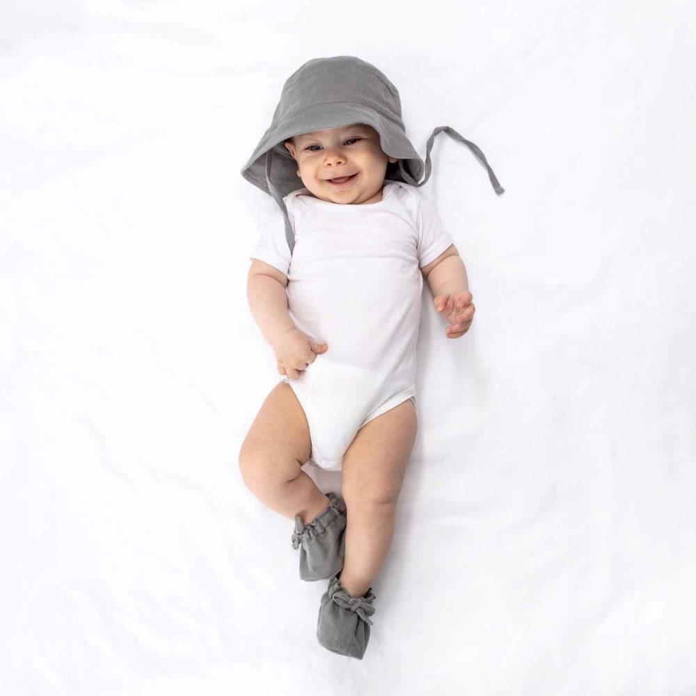 Zuppers Müslin Bebek Şapkası - Duman Gri