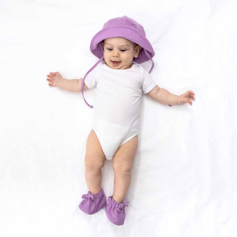 Zuppers Müslin Bebek Şapkası - Leylak Mor