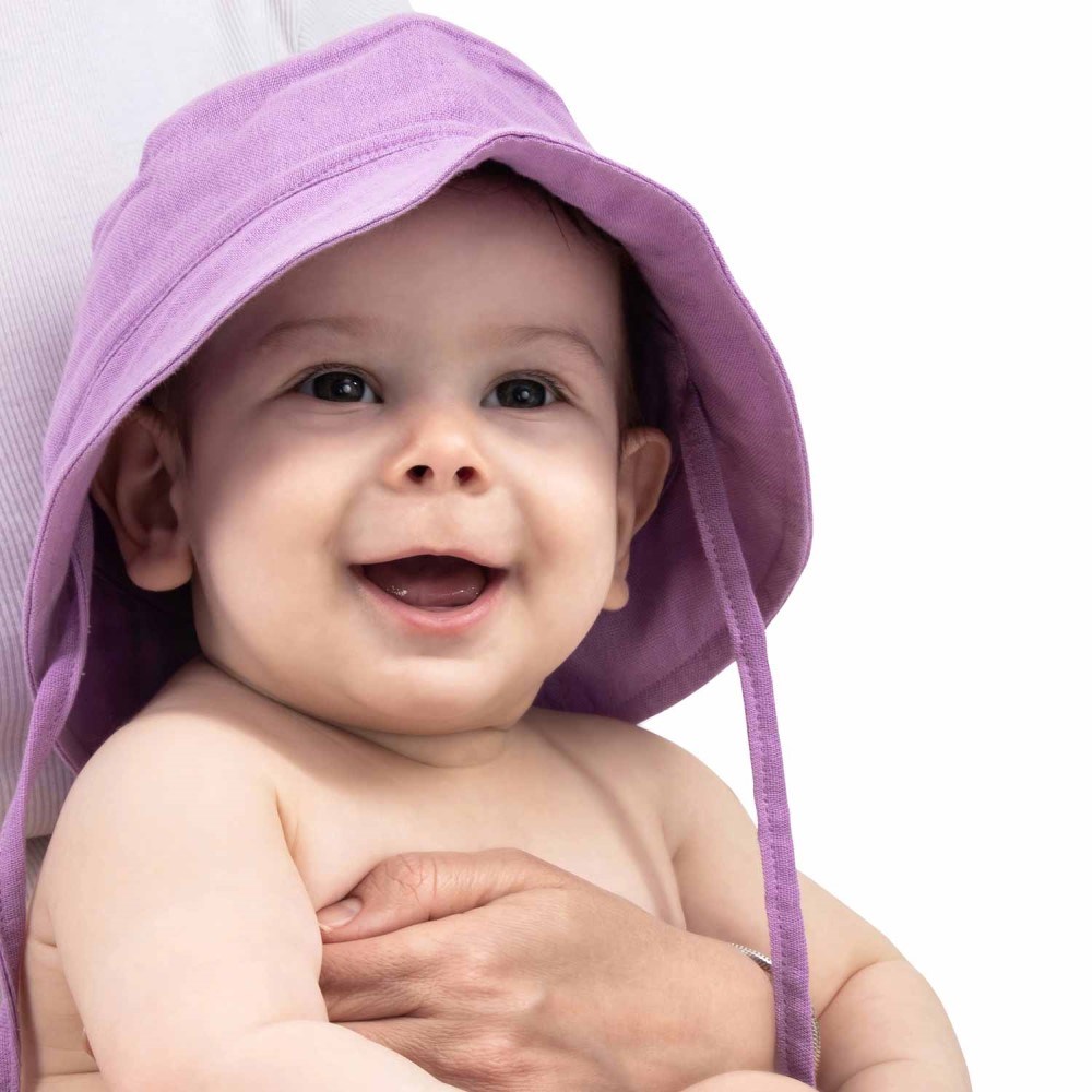 Zuppers Müslin Bebek Şapkası - Leylak Mor